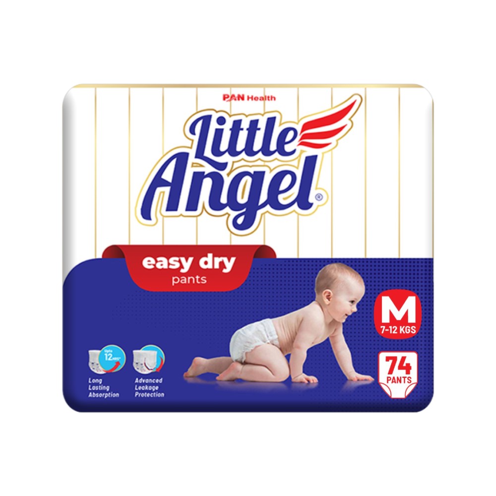 Little Angel Easy Dry Diaper Pants (M, 7-12 Kg)