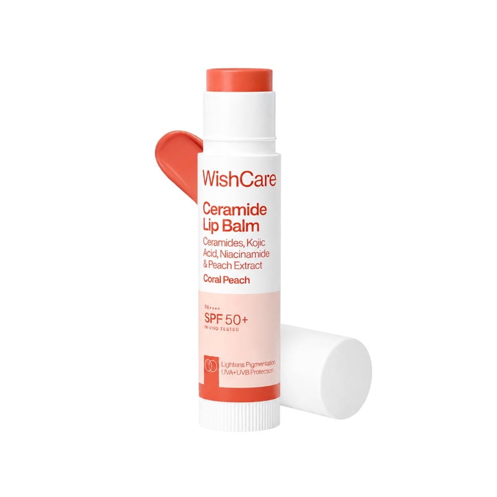 WishCare Ceramide Tinted Lip Balm Coral Peach 5g - Image 1