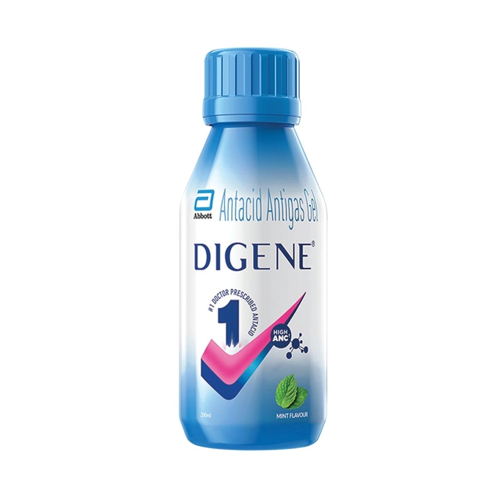 Digene Gel Acidity & Gas Relief - 200ml Mint Flavour Sugar Free Price ...