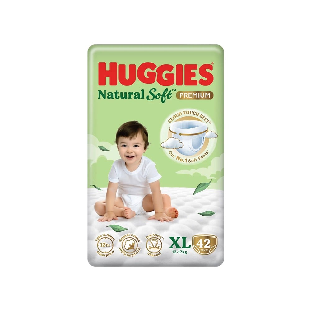 Huggies Natural Soft Pant Style Baby Diaper (XL) Price - Buy Online at ...