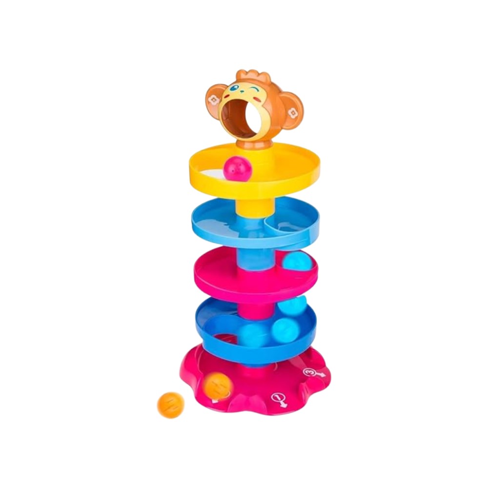 Stackable Ball Tower UHSNAJ Ball Drop and Roll Swirling Tower Stacking Toy (Multicolour ...