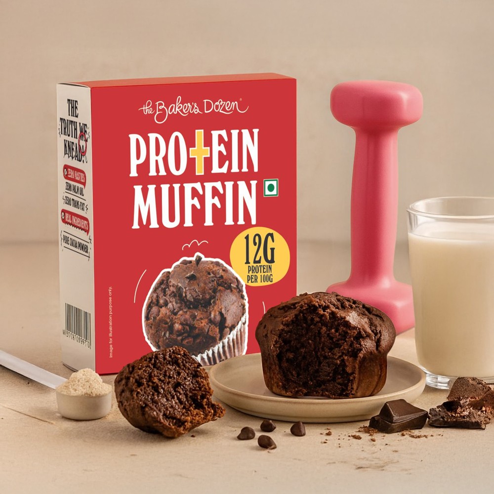 The Baker s Dozen Protein Chocolate Muffin Price Buy Online At 59 In the-baker-s-dozen-protein-chocolate-muffin-price-buy-online-at-59-in