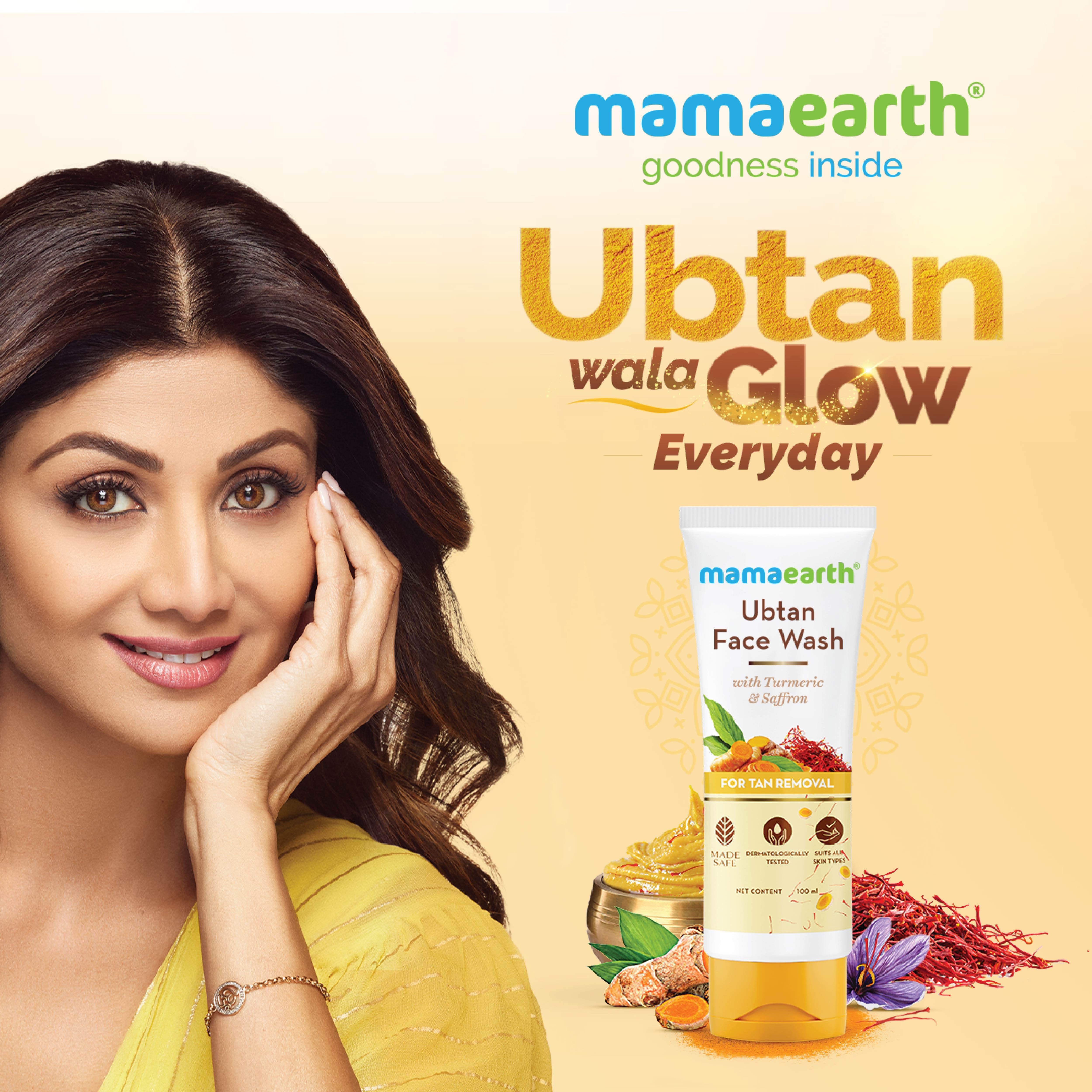 Mamaearth Ubtan Natural Glow Face Wash 100 ml - Image 1