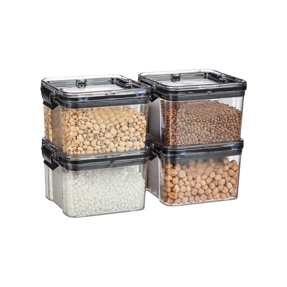 ReeQ Plastic Airtight Transparent Container Set Price - Buy Online at ...