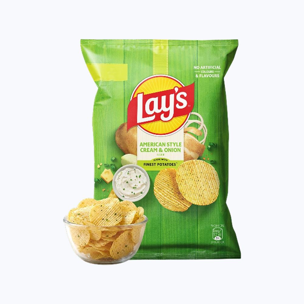 American Style Cream & Onion Potato Chips