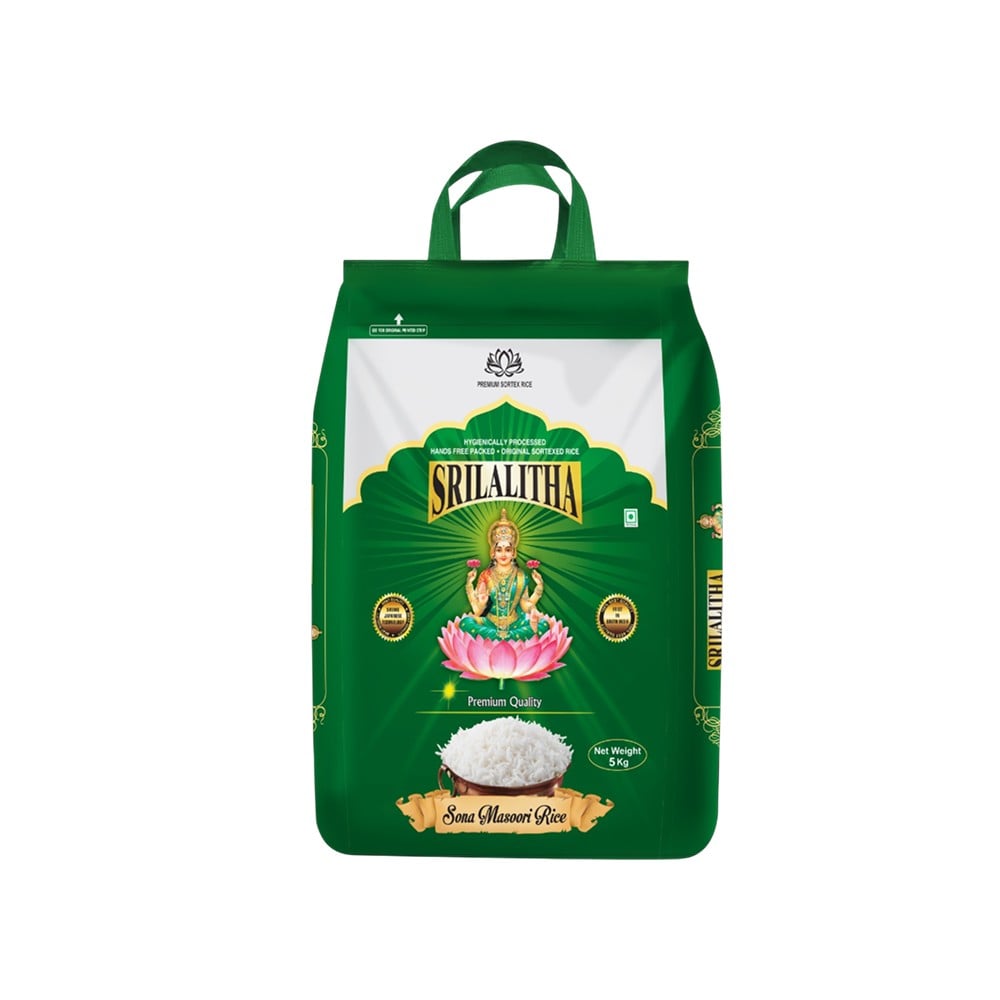 Sri Lalitha Premium Quality Steam Sonamasuri Rice (Medium Grain) Price ...