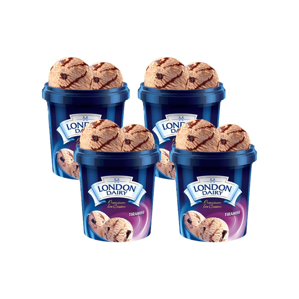 London Dairy Tiramisu Ice Cream Cup - Pack of 4 Price - Buy Online
