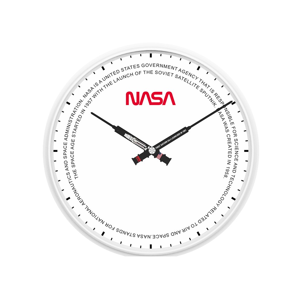 Clock Icon Nasa NASA-Approved Round Wall Clock (White) - NXT Price - Buy Online at Best ...