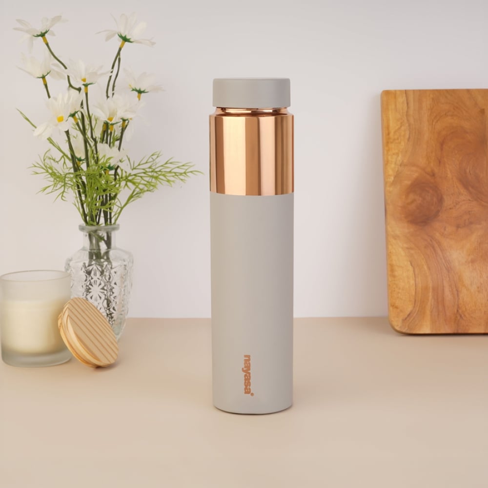 Nayasa Tower Deluxe Copper Bottle (Grey, 1 Piece) 1 Pieces - Image 1