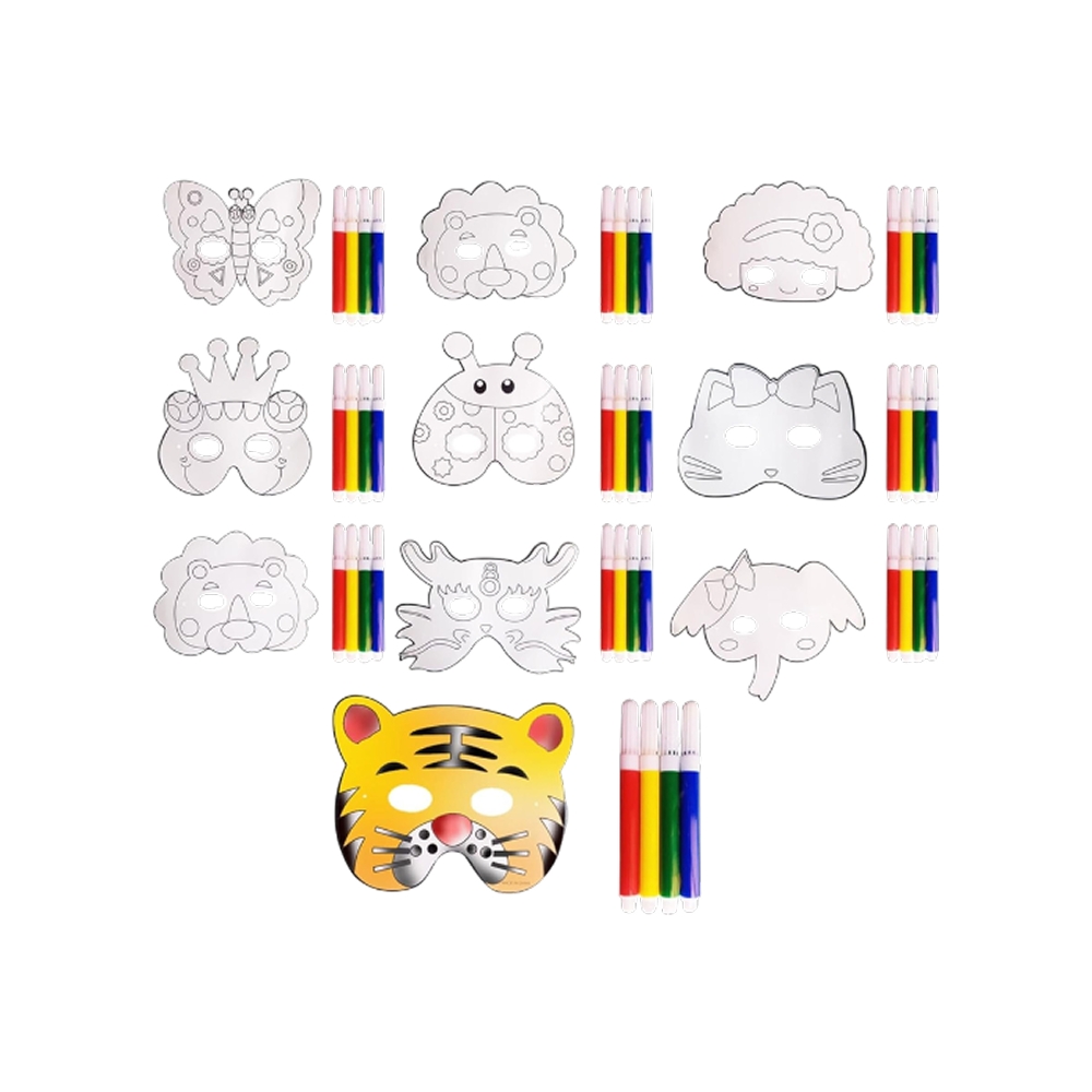 Popper Mask Kit Birthday Popper Eye Masks Colouring DIY Kit Price - Buy Online at Best ...