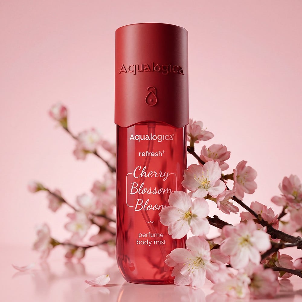 Aqualogica Refresh+ Perfume Body Mist Cherry Blossom Bloom 150ml - Image 1