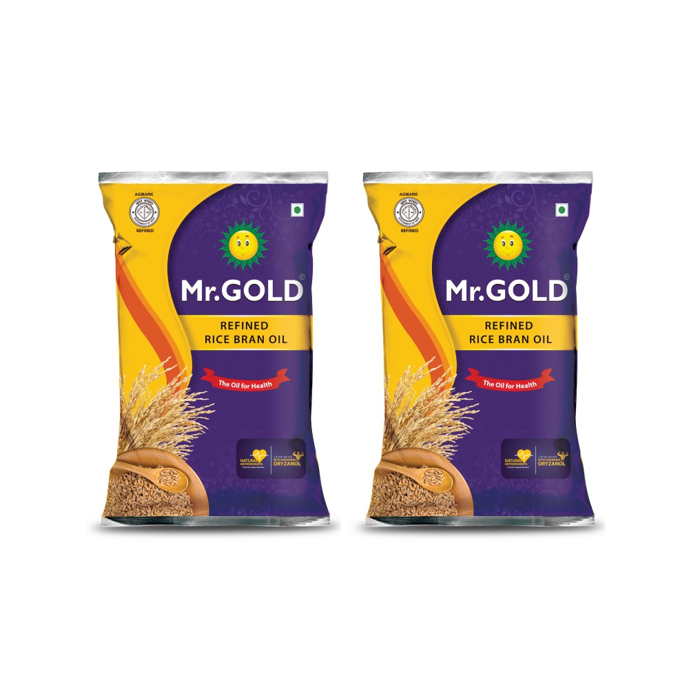 Mr. Gold Refined Rice Bran Oil - Pack of 2 Price - Buy Online at Best ...