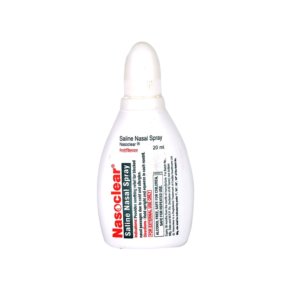 Nasoclear 0.65% Nasal Spray Price - Buy Online at ₹70 in India