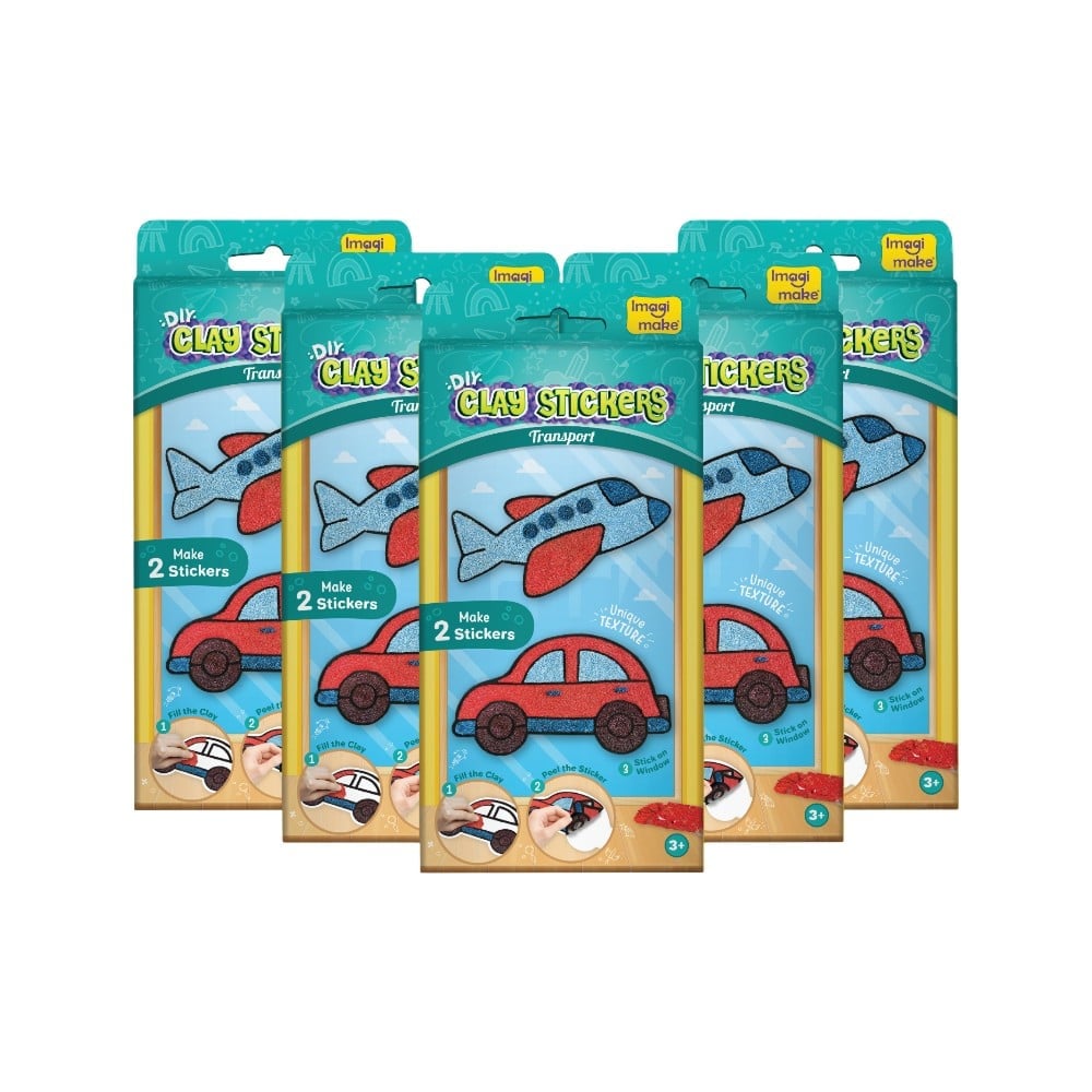 Imagimake Transport Clay Sticker DIY Art Kit Price - Buy Online at ₹659 ...