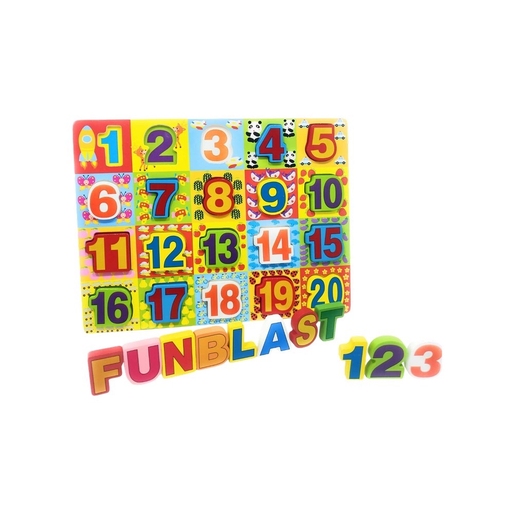 FunBlast Number Learning Wooden Puzzle Board for Kids Price - Buy ...