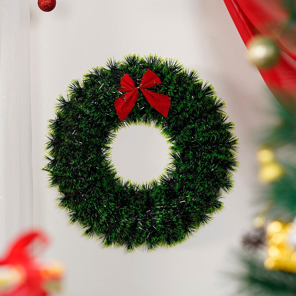 Front Door Decoration Christmas Wreath (Green) - JingleCrafts