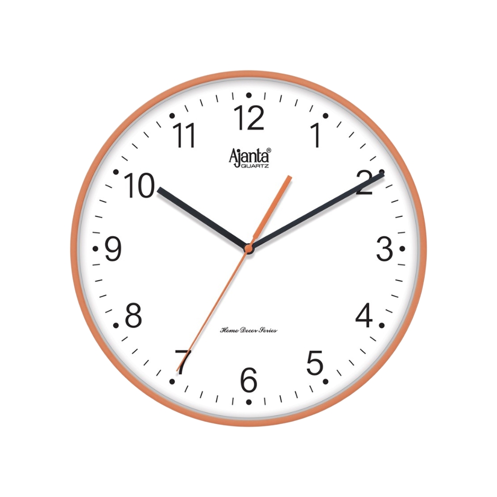 Ajanta Quartz Wall Clock (Copper & White) Price - Buy Online at ₹690 in ...