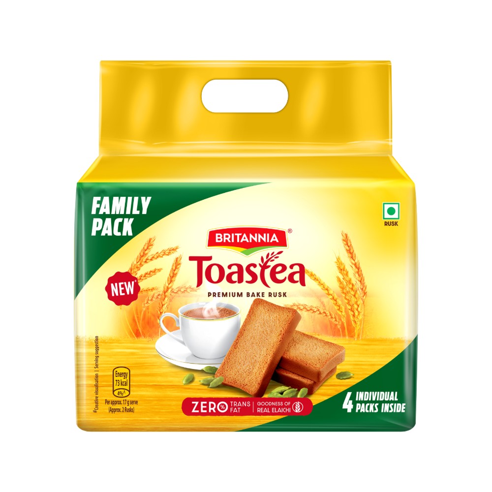Toastea Rusk Britannia Toastea Premium Bake Rusk (1 kg) Price - Buy Online at ₹179 ...