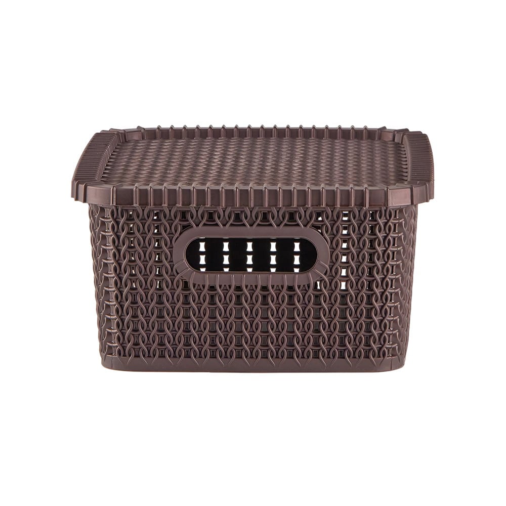 Polyset Marvel Plastic Laundry Basket (Brown) Price - Buy Online at ...