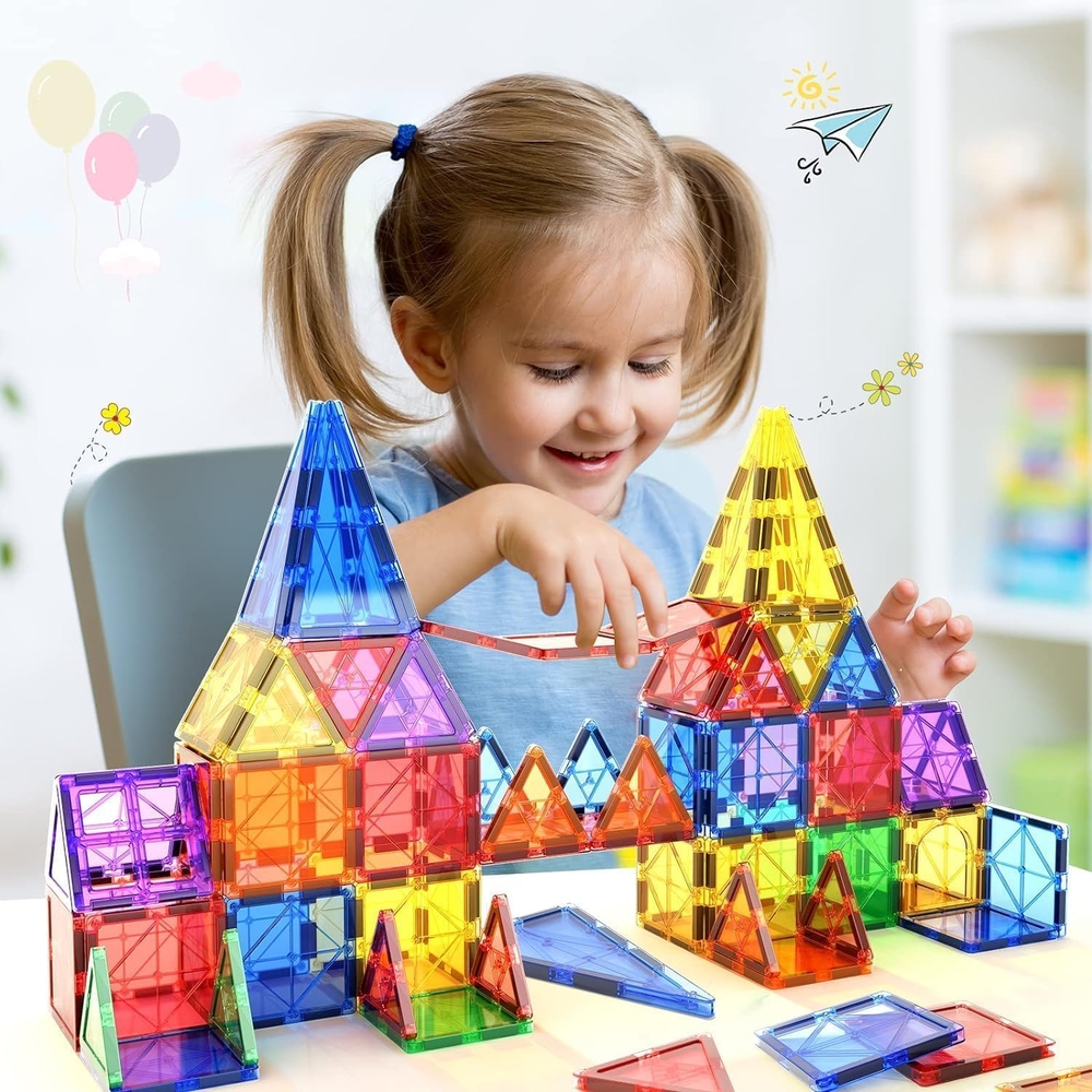 Anvie & Abeer Big Building Magnetic Tiles Price - Buy Online at Best ...