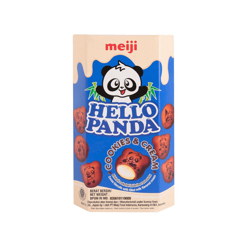 Meiji Hello Panda Cream Center Filled Biscuits Price - Buy Online