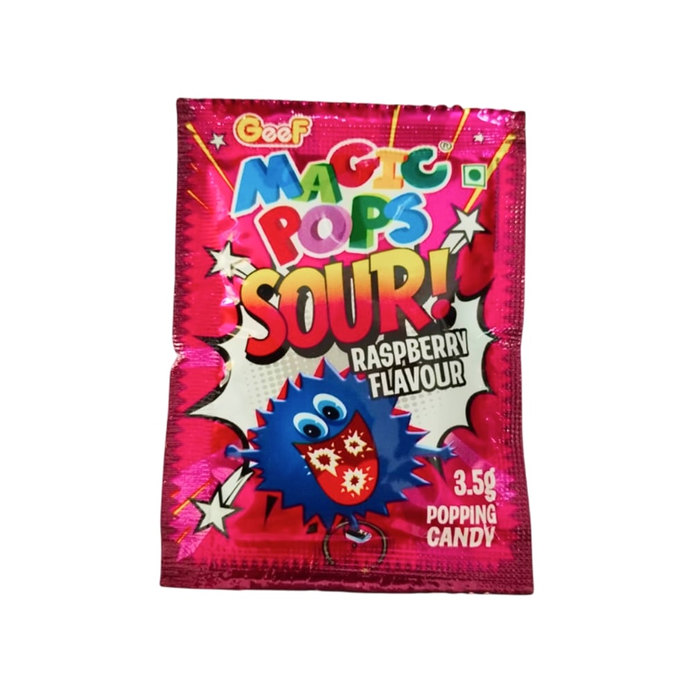 Magic Pops Sour Raspberry Popping Candy Price - Buy Online at Best ...