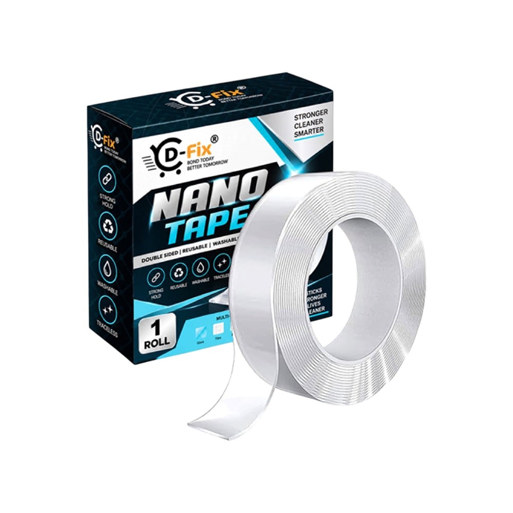 D-fix Double Sided Nano Tape (White, 1
