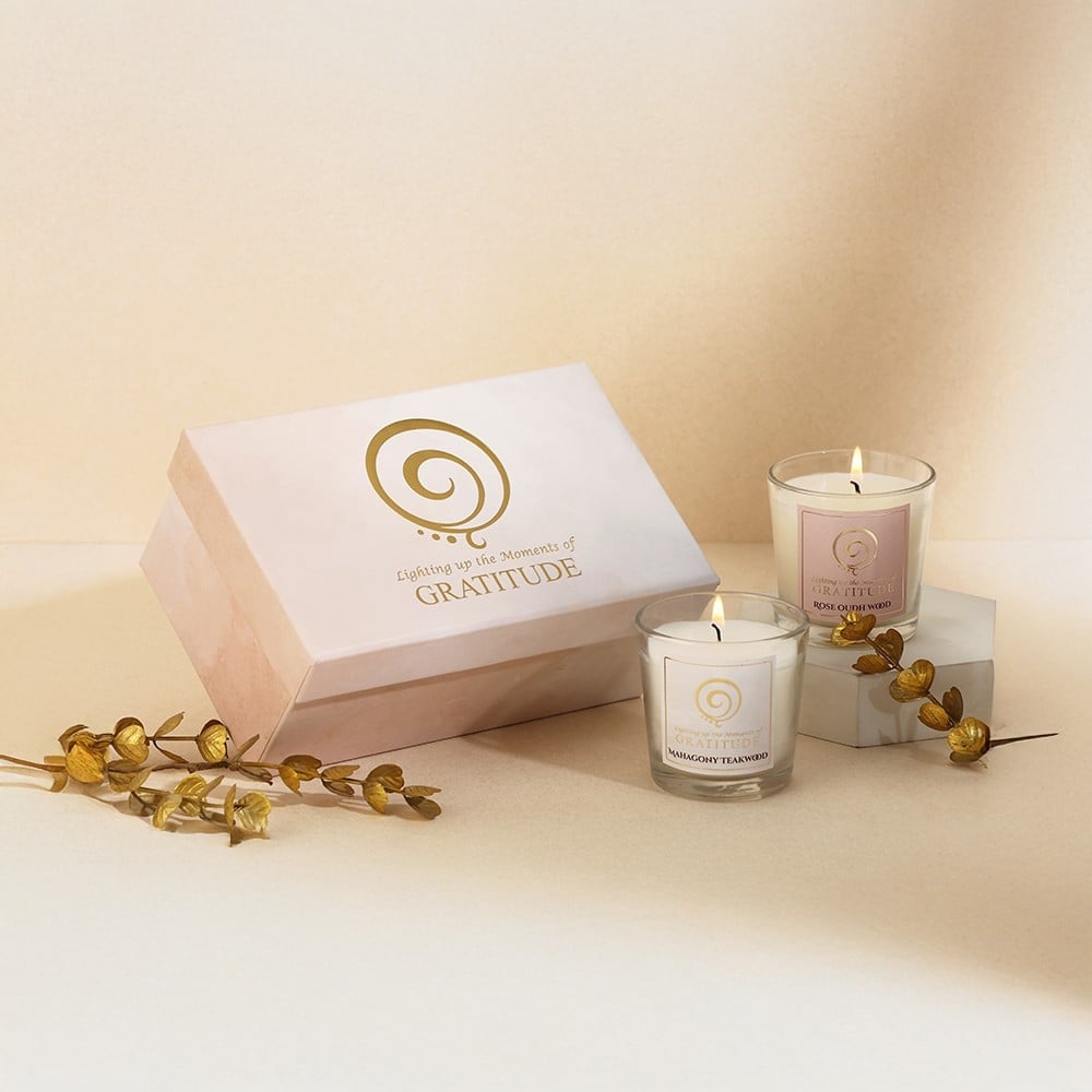 Premium Glass Scented Candle Gift Set By Prosperro Lumo Price - Buy ...