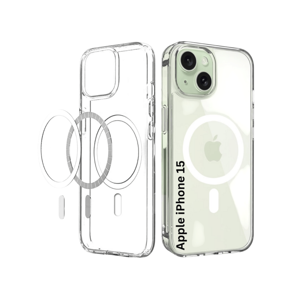 Kwine Case Magsafe Mobile Back Cover (iPhone 15, Transparent)
