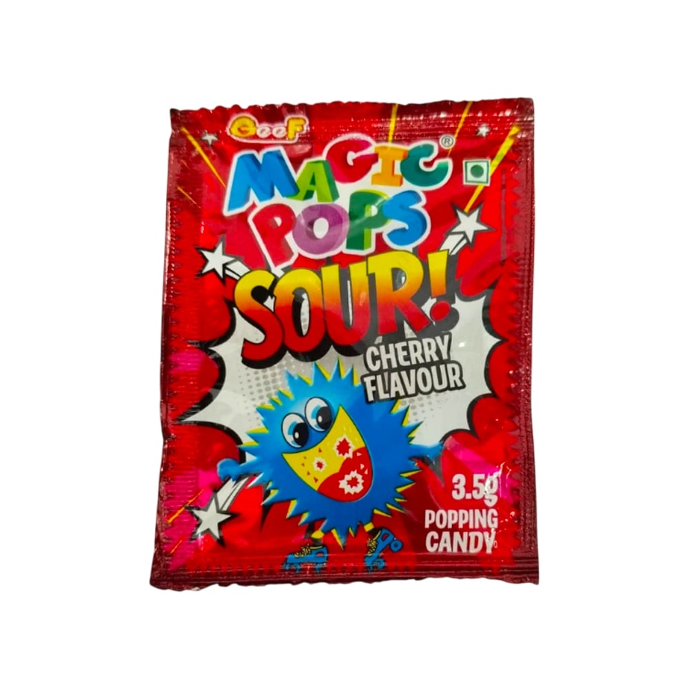 Magic Pops Sour Cherry Flavour Popping Candy Price - Buy Online at ₹49 ...