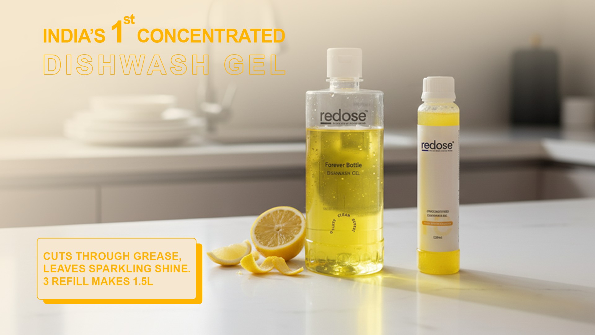 Redose Redose Dishwash Gel Bottle Pack with 3 refills Price - Buy Online at ...