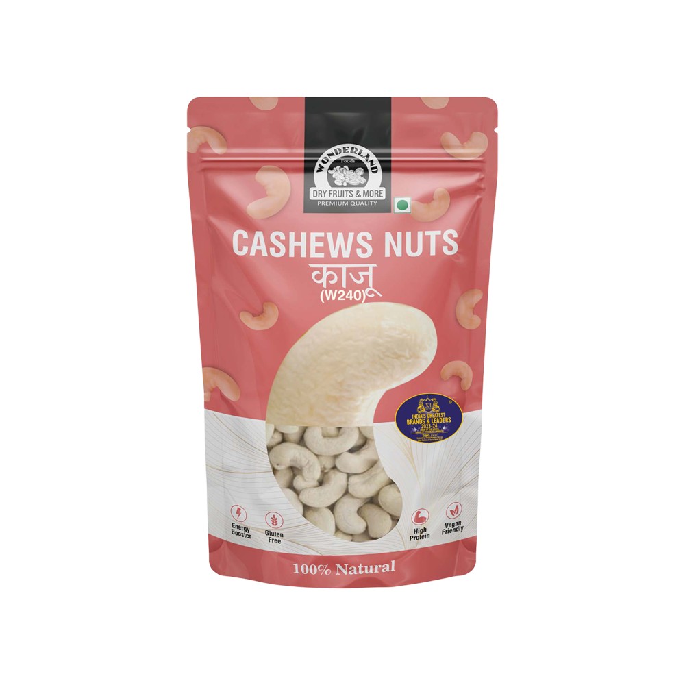 Wonderland Foods Natural Cashew Nuts - W240 Price - Buy Online at ₹229 ...