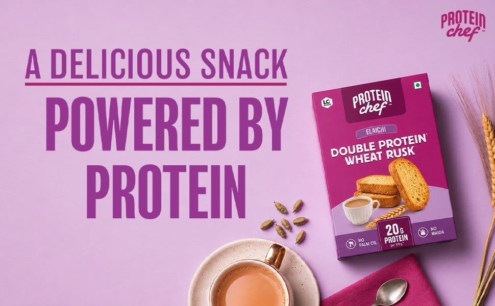 Protein Chef Double Protein Whole Wheat Rusk