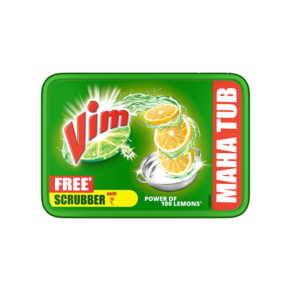 Lemon Intub Vim Lemon Tub Dishwashing Tub (500 g) Price - Buy Online at Best Price ...