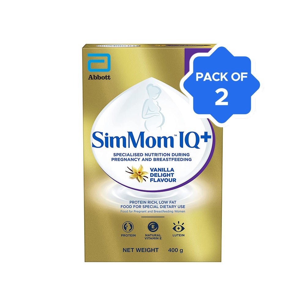 SimMom IQ+ Vanilla Drink Mix - Pack of 2 Price - Buy Online at Best ...