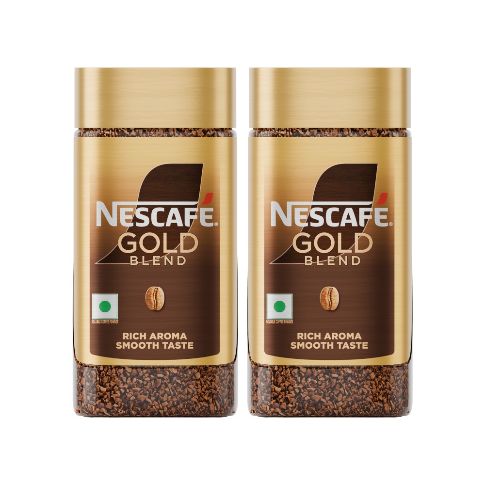 Nescafe Gold Blend Premium Freeze Dried Instant Coffee (50 g) - Pack of 2
