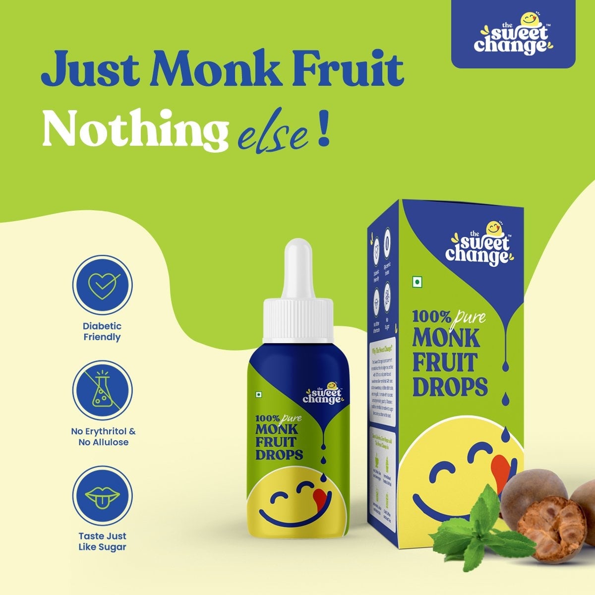 Thesweetchange Monk Fruit Sweetener Drops 150 g - Image 1