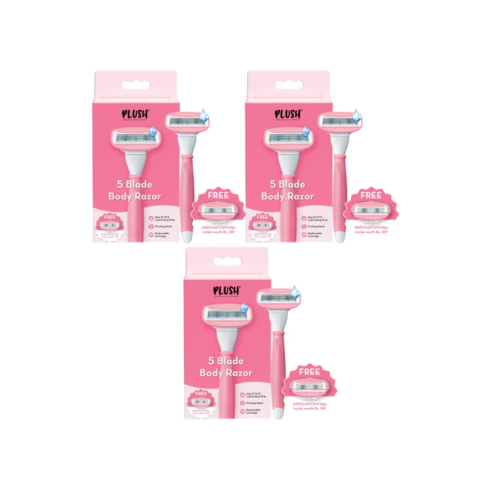 Plush Cartridge Women's Razor - Pack of 3 Price - Buy Online at Best ...