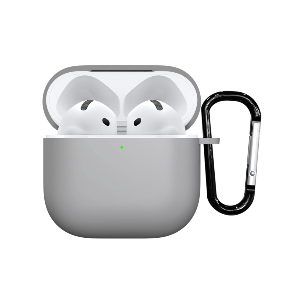 Sounce Apple AirPods 4 Case Cover (with Hook, Grey) Price - Buy Online ...