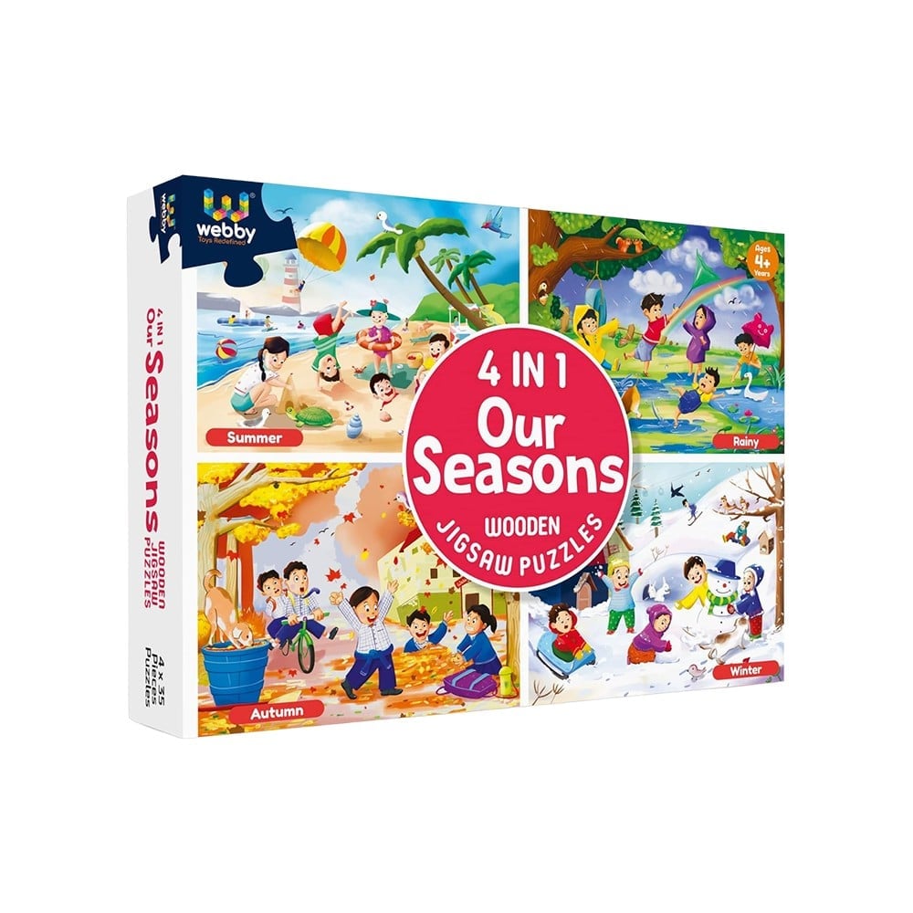 Webby Toys 4-In-1 Wooden Season Jigsaw Puzzle Price - Buy Online at ...