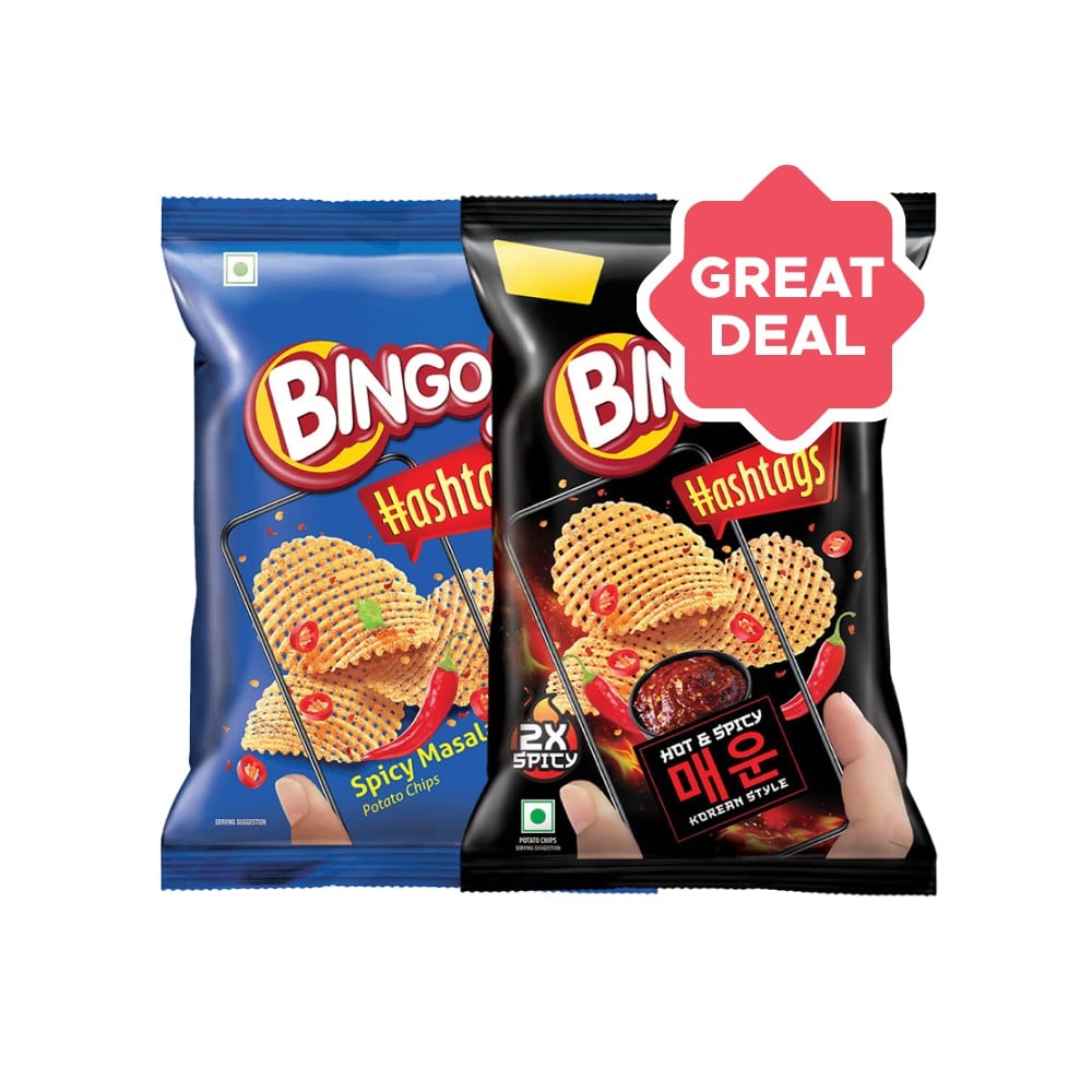 Bingo Hashtags Hot & Spicy Korean Style Chips + Bingo Hashtags