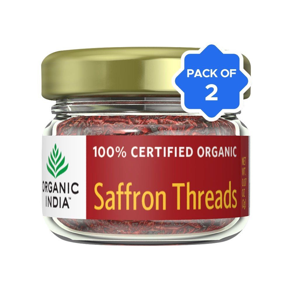 Organic India - Organic Saffron Threads - Pack of 2 Price - Buy Online ...