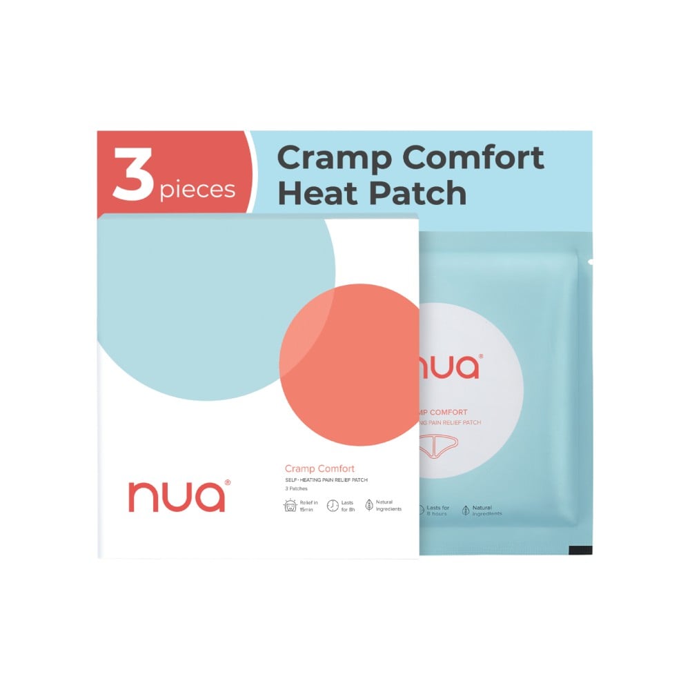 Nua Cramp Comfort Heat Patch for Period Pain 3 Pieces - Image 1