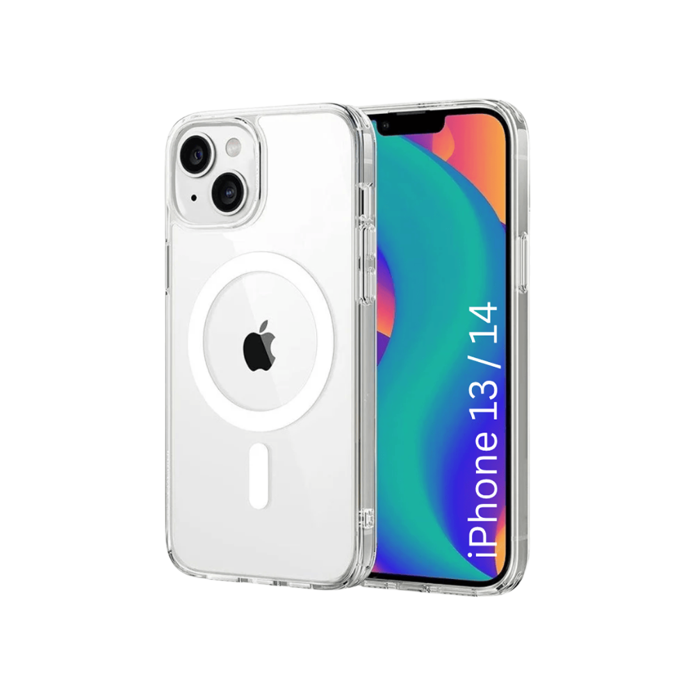 Kwine Case Magsafe Mobile Back Cover (iPhone 13 / 14, Transparent)