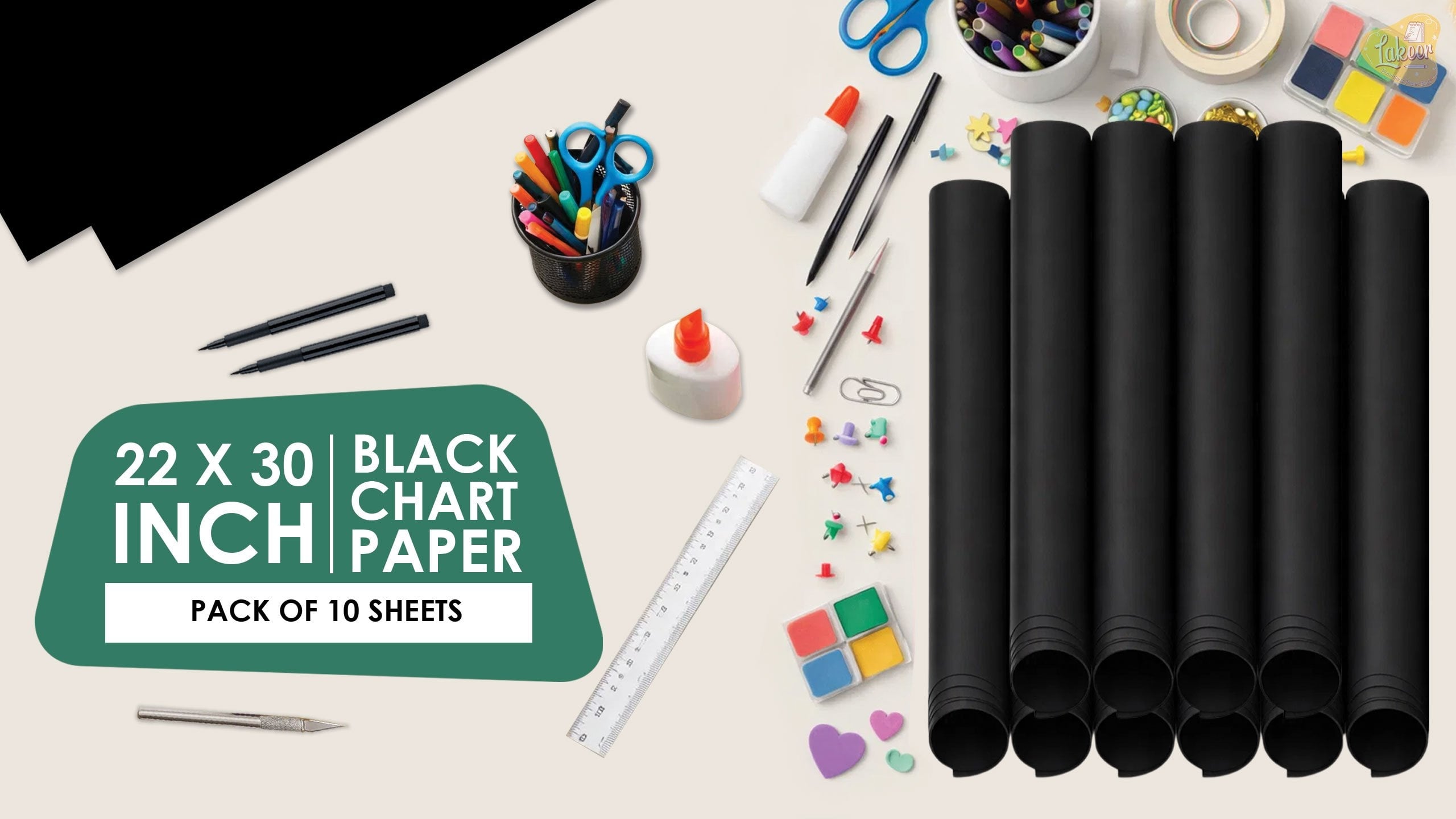 Lakeer Chart Paper Sheets (Black) Price - Buy Online at Best Price in India