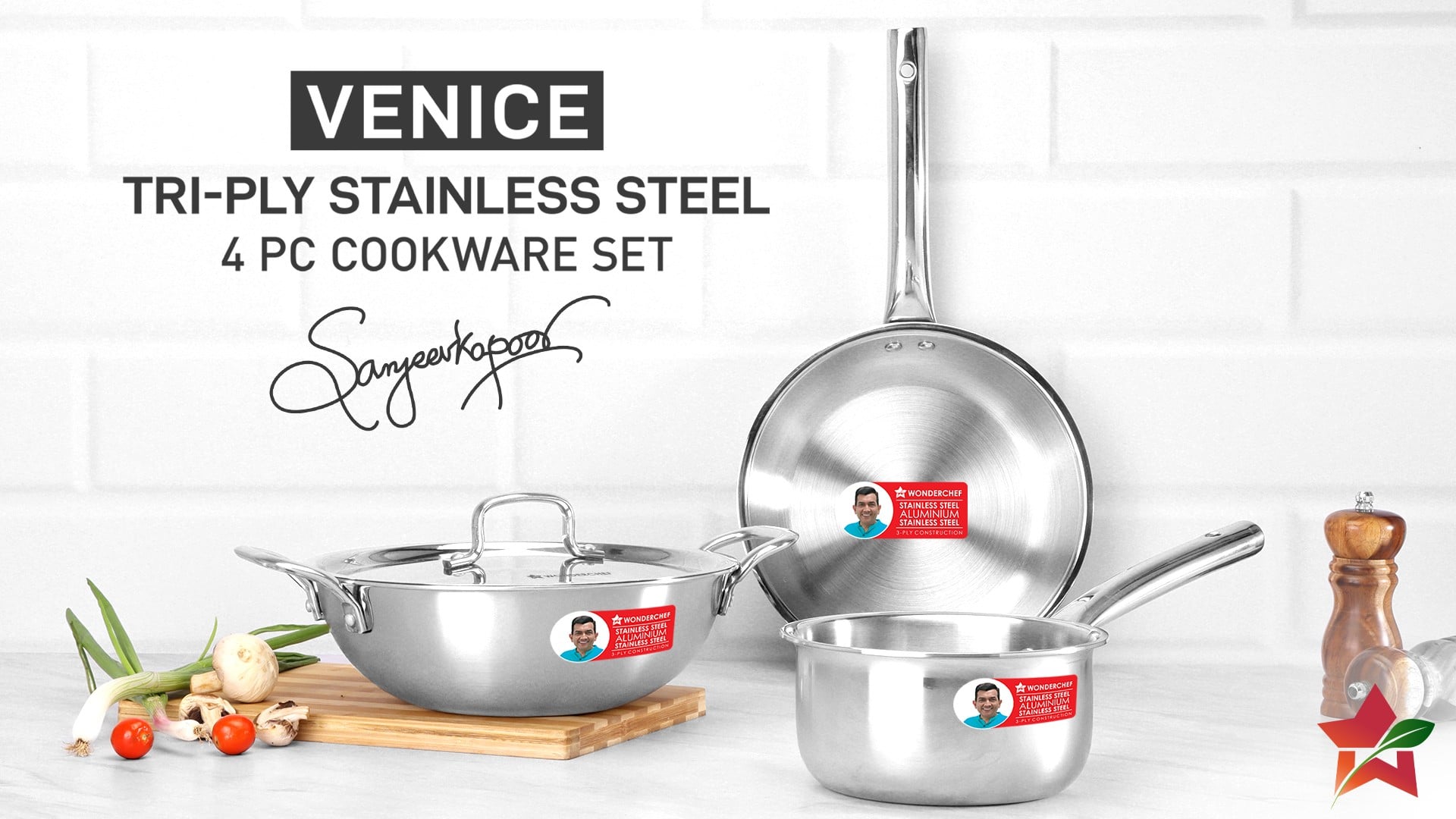 Wonderchef Wonderchef Venice Triply Cookware Set (Stainless Steel) Price - Buy ...
