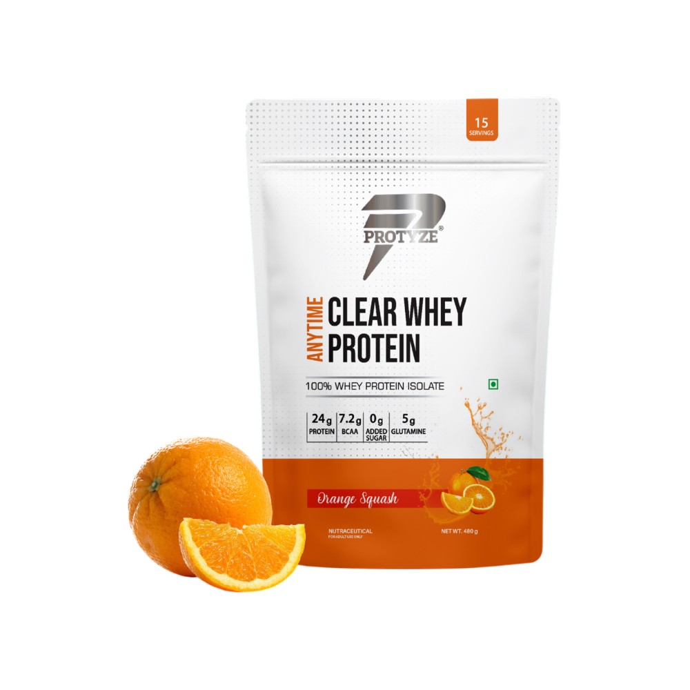 Protyze Clear Whey Protein Powder - Orange Squash Price - Buy Online at ...