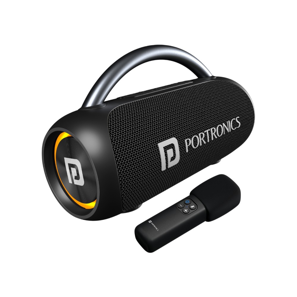 Portronics Radiant 2 - Portable Speaker with Karaoke Mic (POR-2787, 30W ...