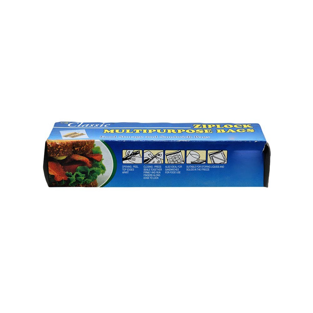 Classic Zip Lock Bag - 17.5 cmx25 cm Price - Buy Online at Best