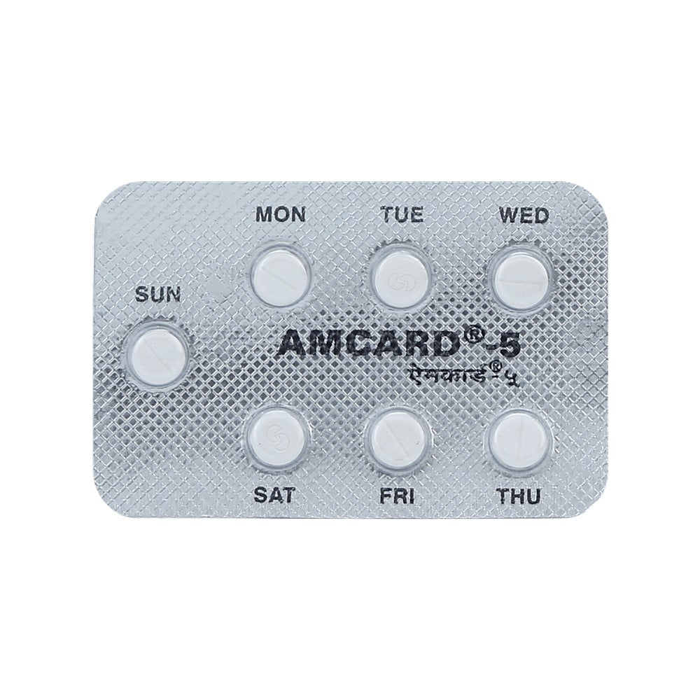 Amcard 5mg Strip Of 7 Tablets Price - Buy Online at ₹15 in India